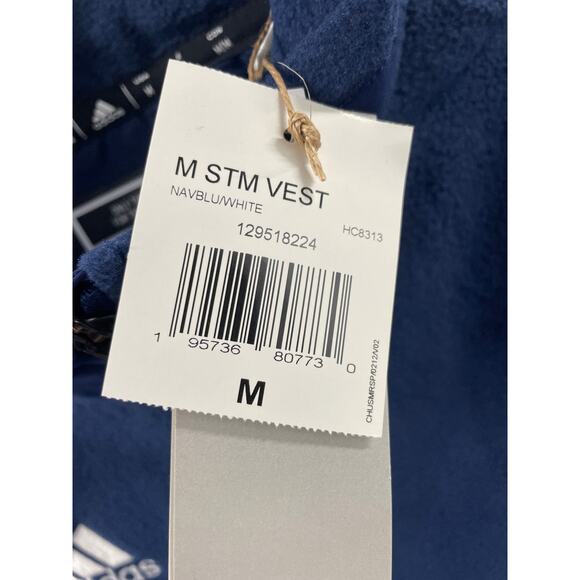 Women’s Adidas Stadium Navy Fleece Vest Size M - Picture 4 of 8